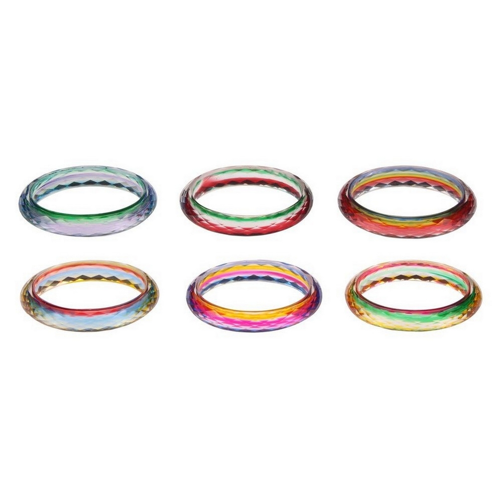 Bangle acrylic childrens crystal cut colour slice