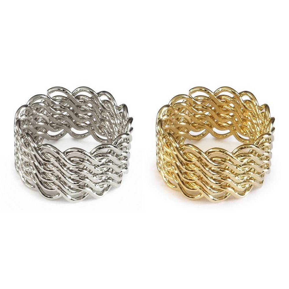 Ring close knit weave