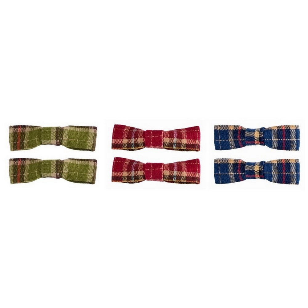 Barrette tartan bow tie multicoloured