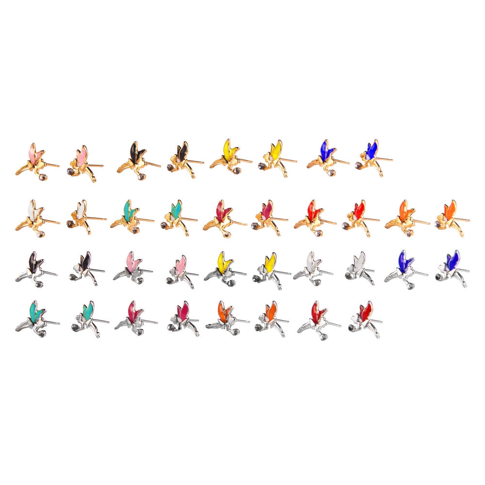 Stud earring enamel tinkerbell