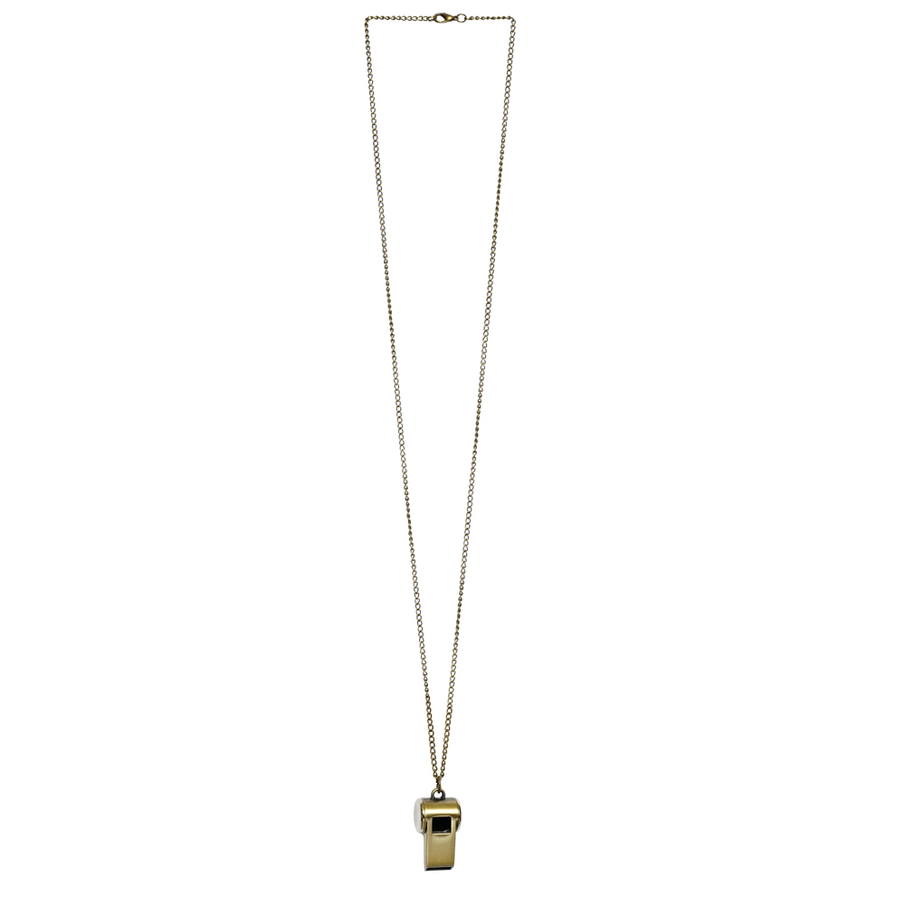 Necklace with a pendant whistle