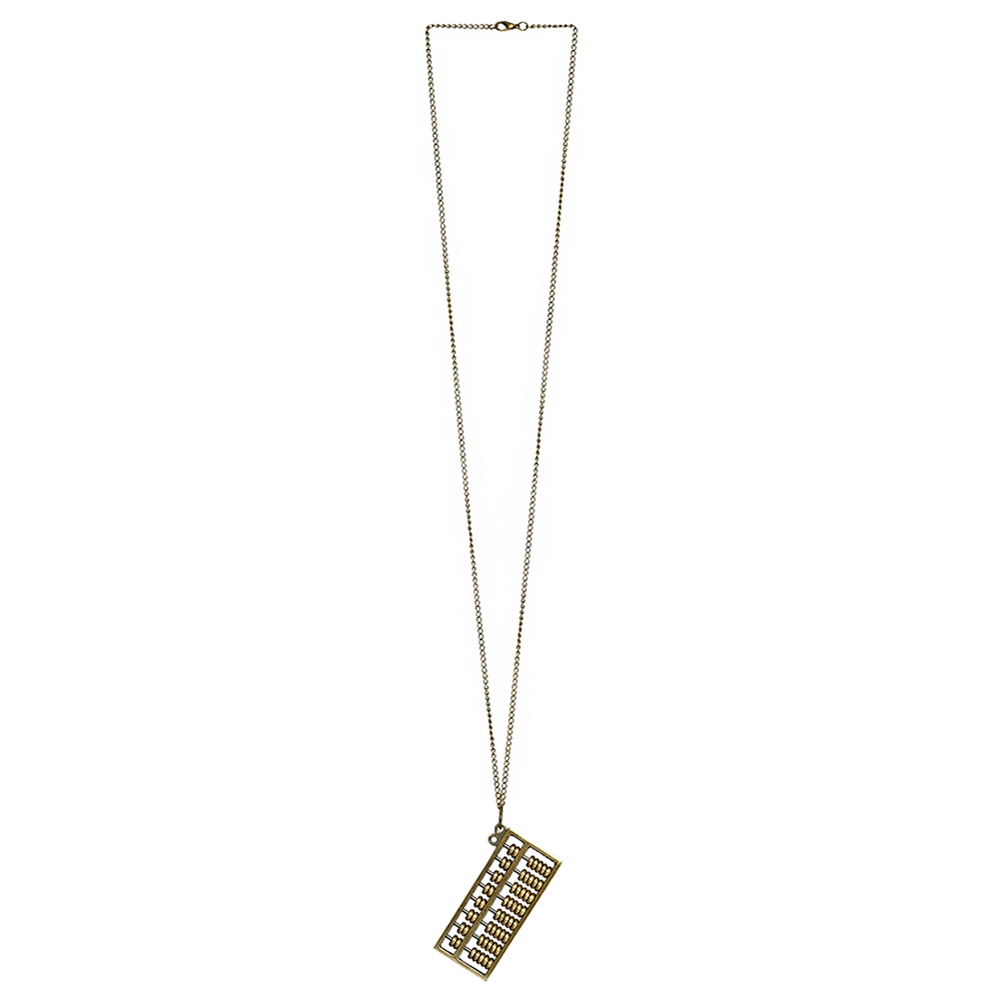 Necklace with a pendant abacus