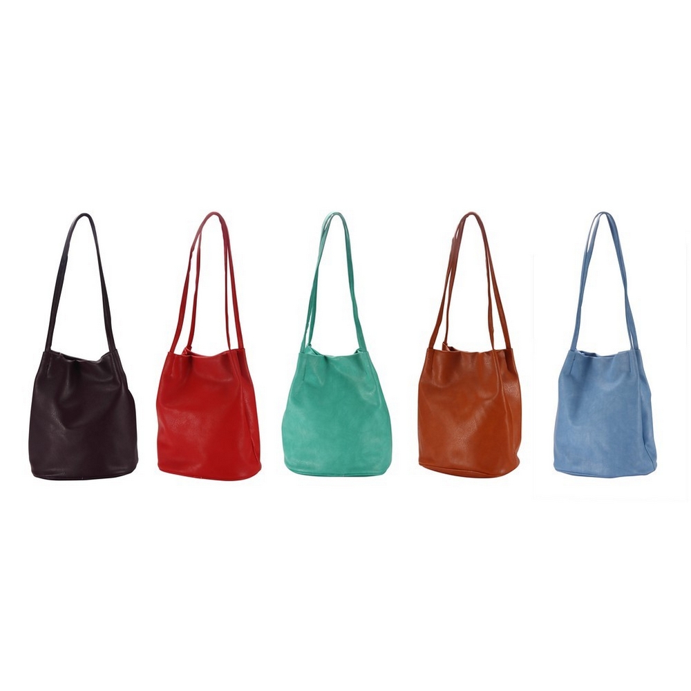 Shoulder bag nubuck effect classic