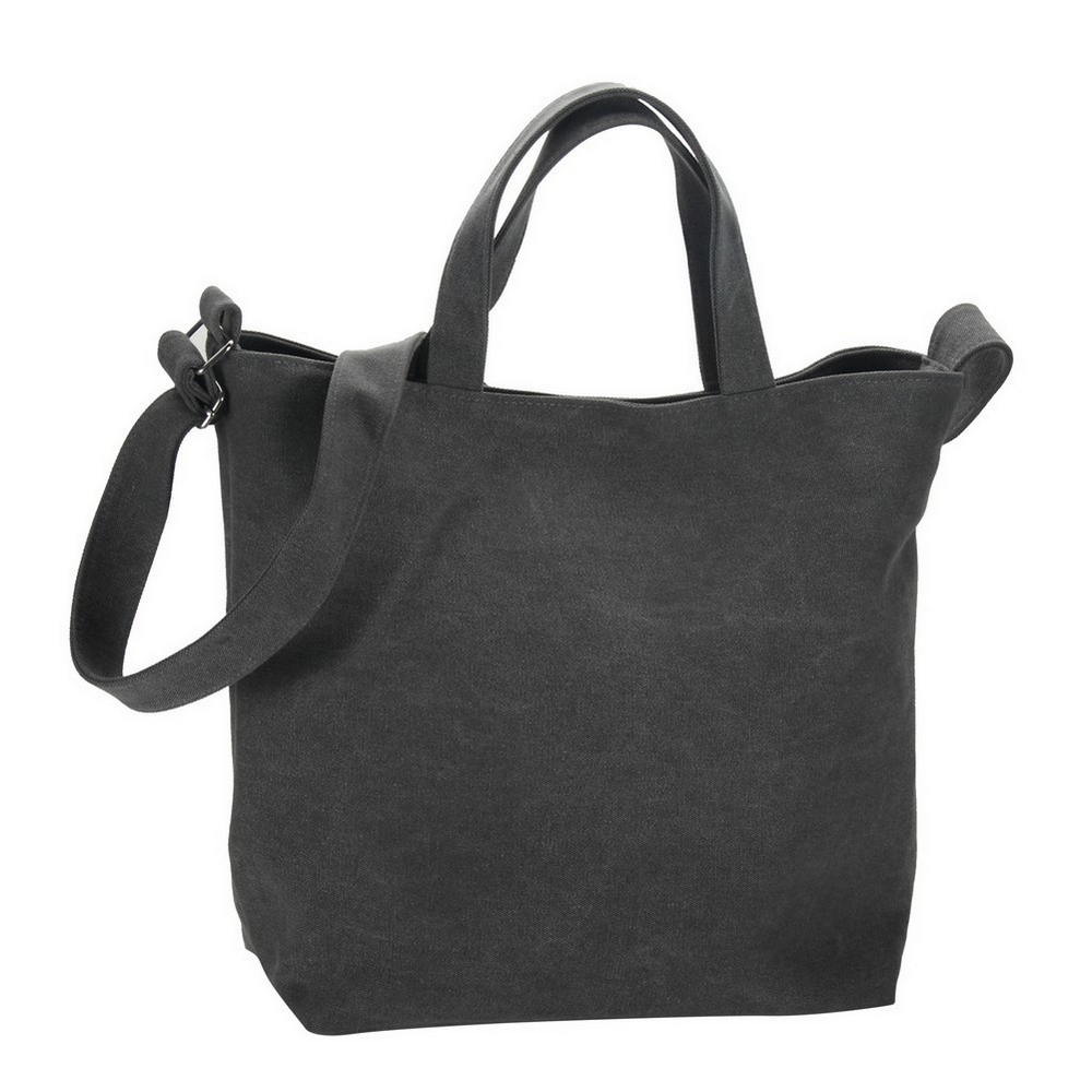 Shoulder bag cotton universal canvas grey