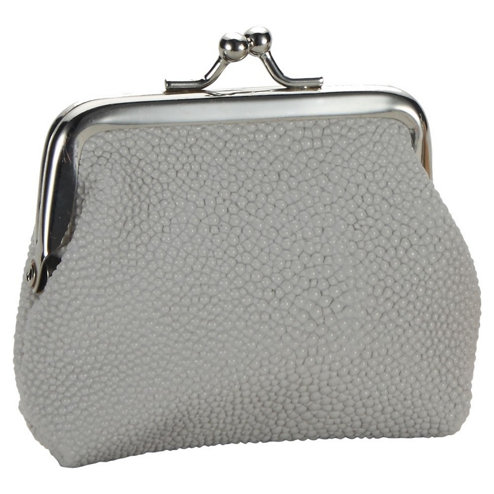 Coin purse sugar almond grey