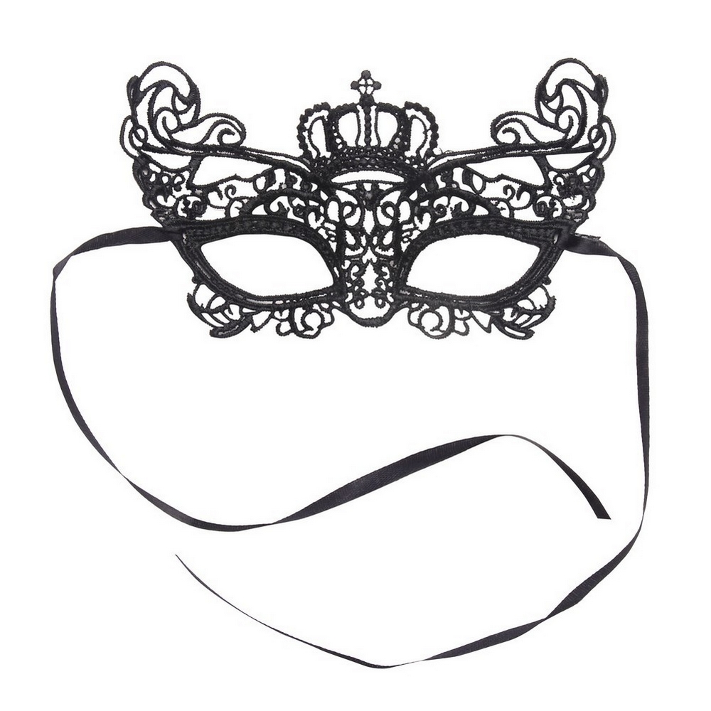 Face Mask regal masquerade for pantomimes not pandemics black