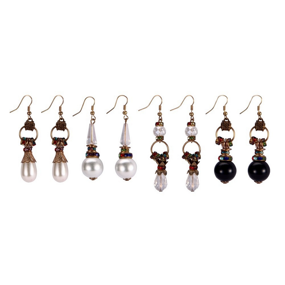Drop earring acrylic florentine