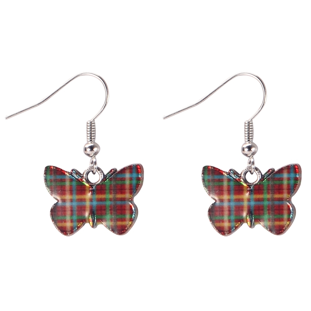Drop earring flutter by butterfly multicoloured