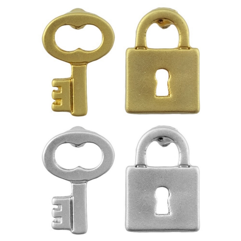 Stud earring lock & key