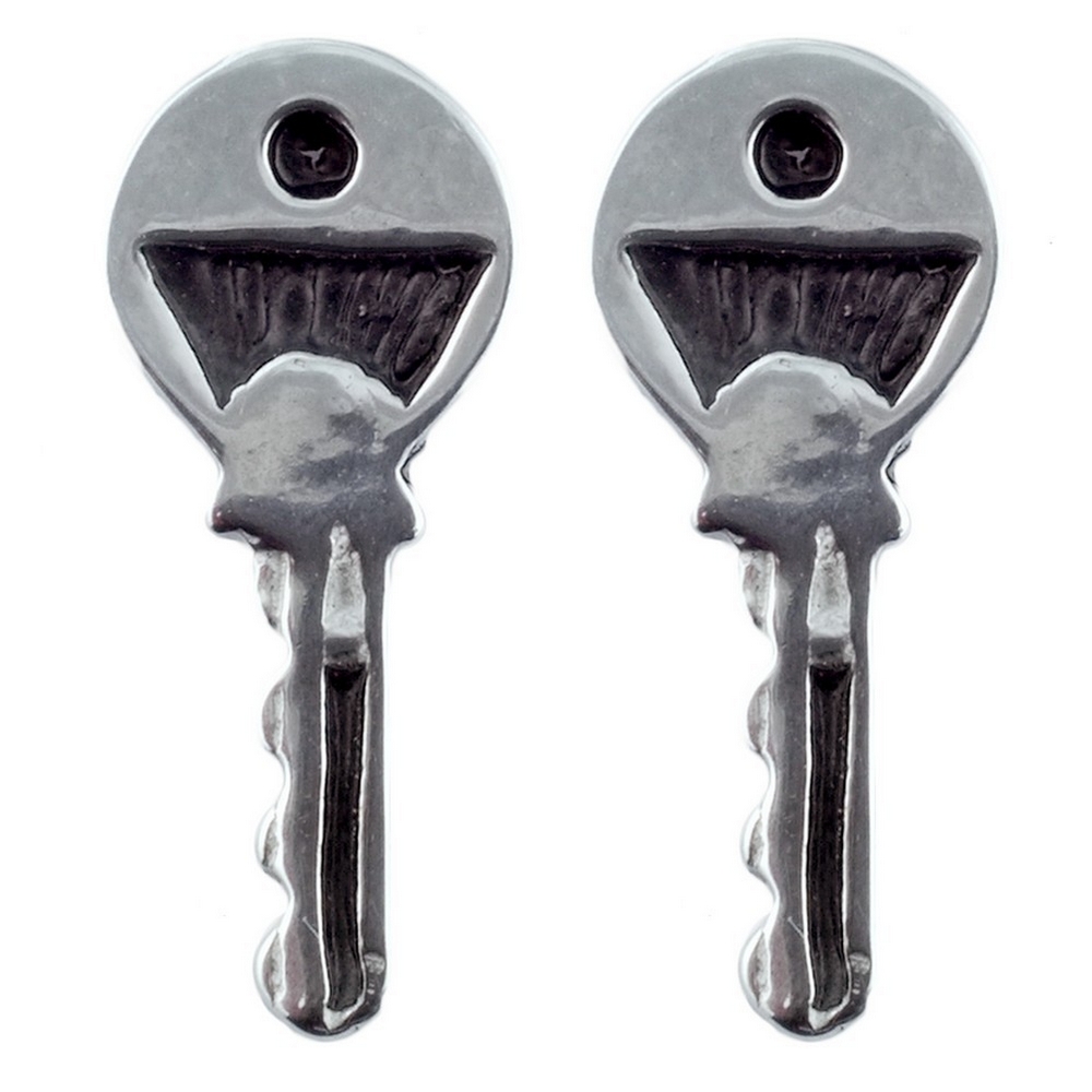 Stud earring yale key