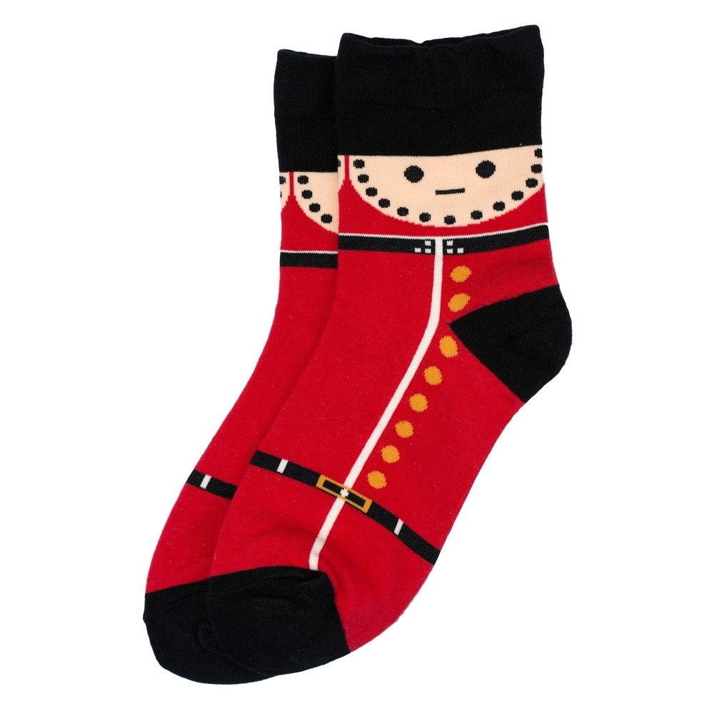 Socks cotton & spandex toy soldier red