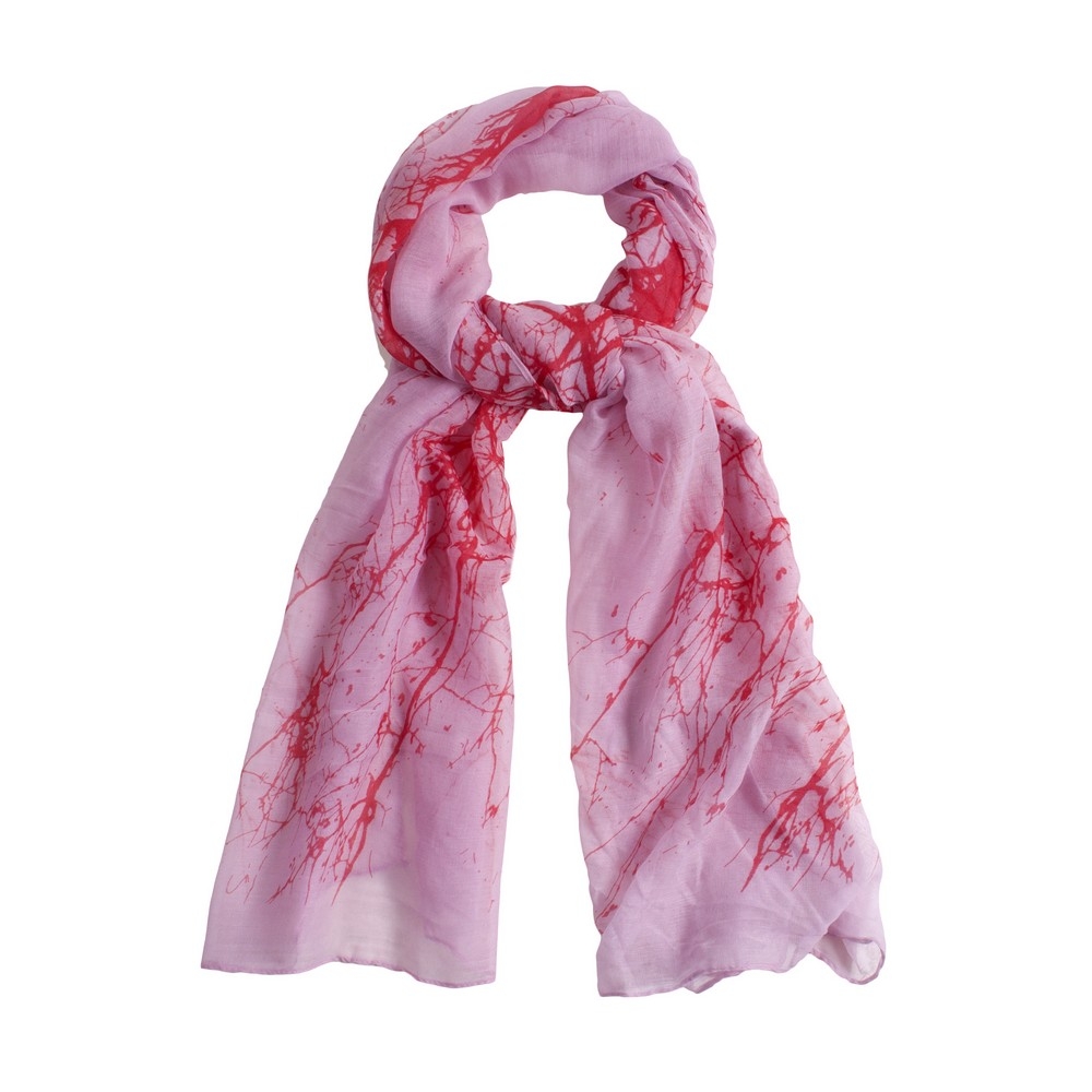 Scarf shadow print tree on pink
