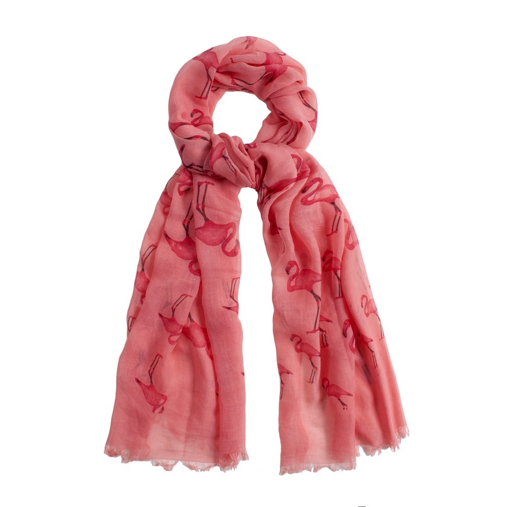 Scarf flamingo pink