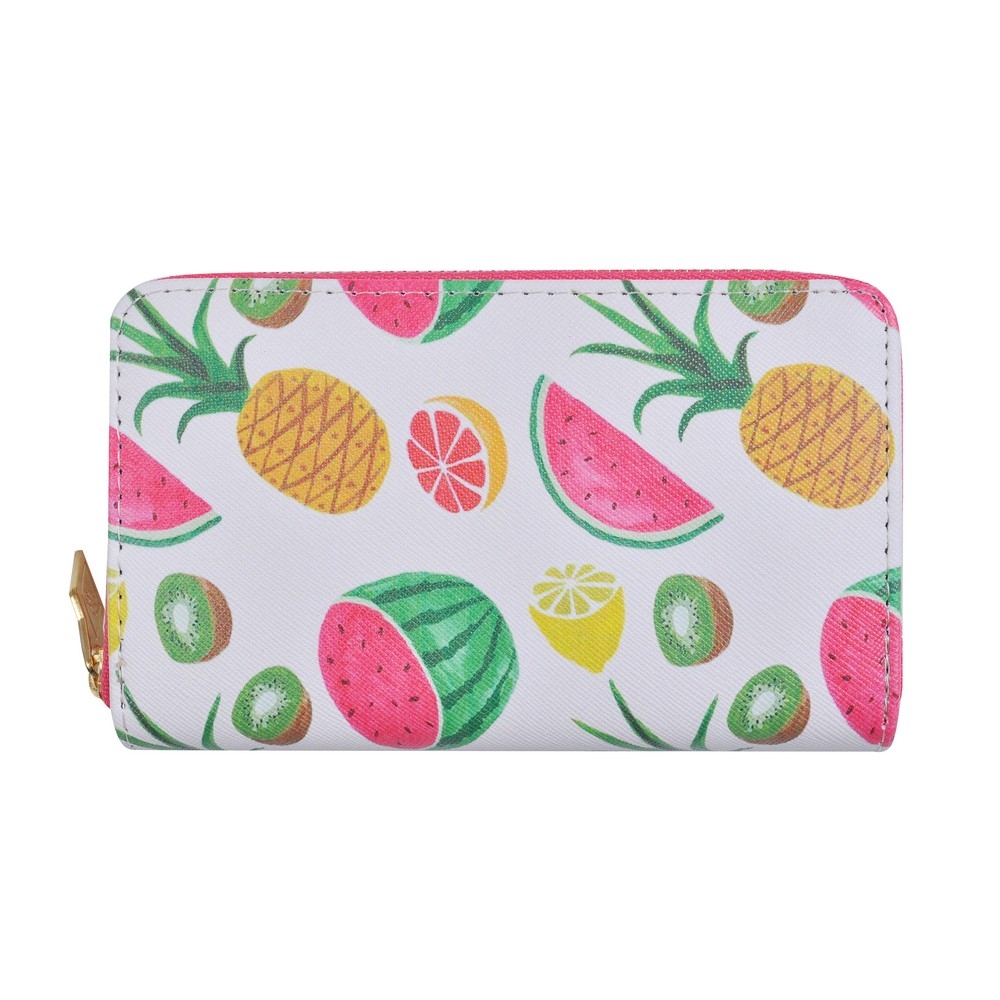 Zip wallet tropical fruit