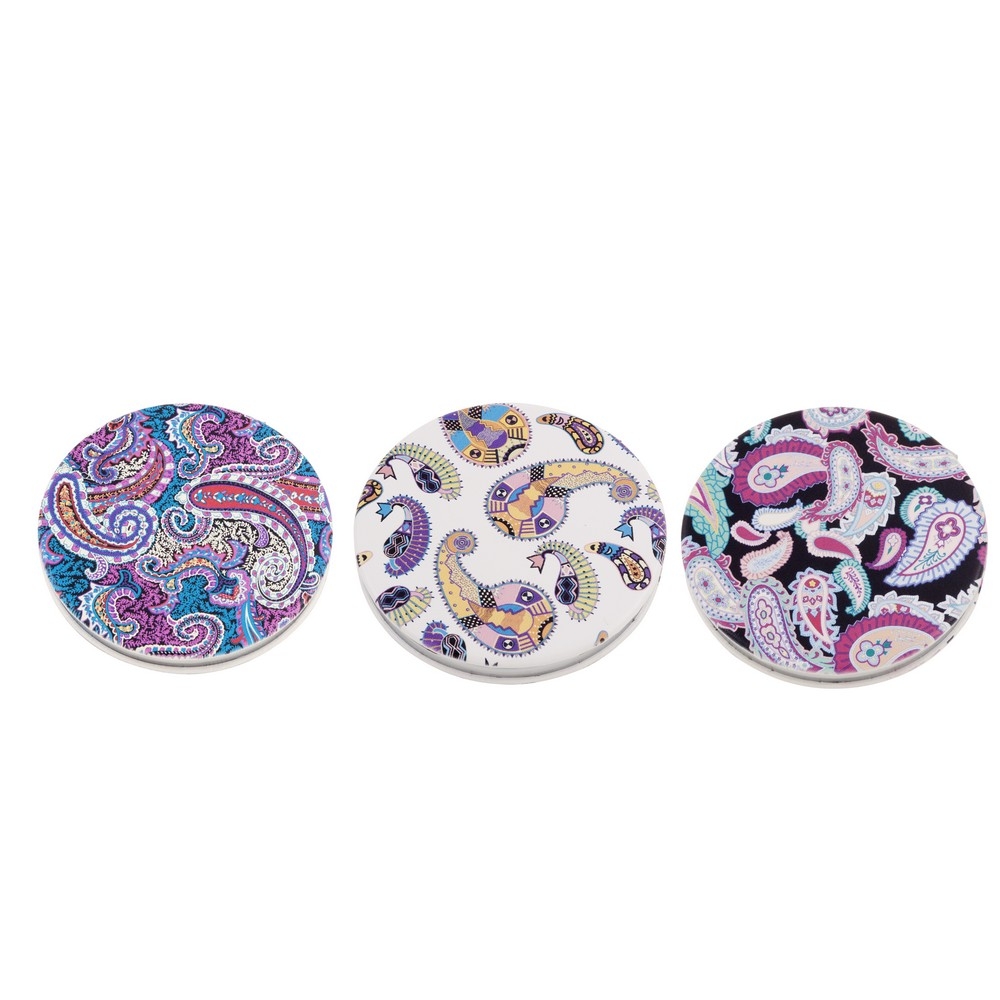 Compact mirror pasha paisley