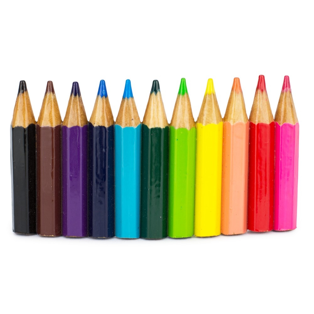 Hairwear wood barrette rainbow pencil multicoloured