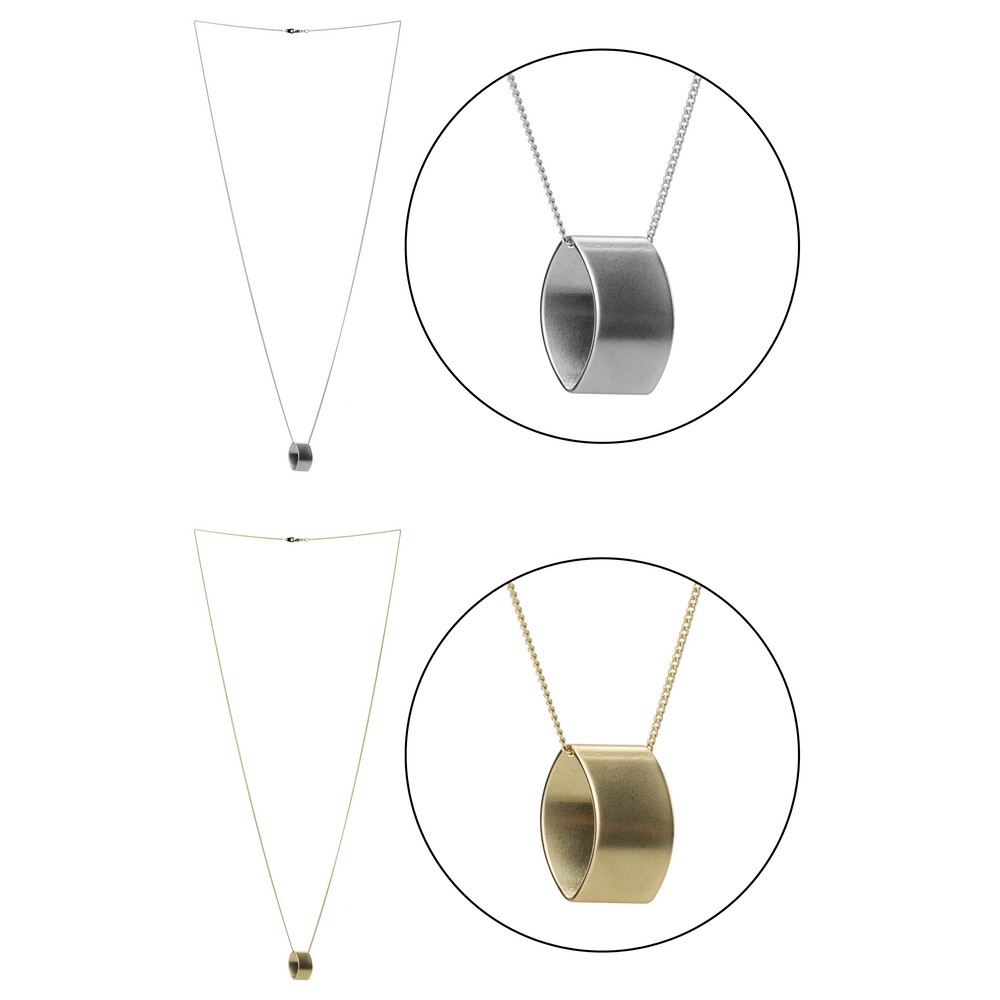 Necklace with a pendant illusion tube