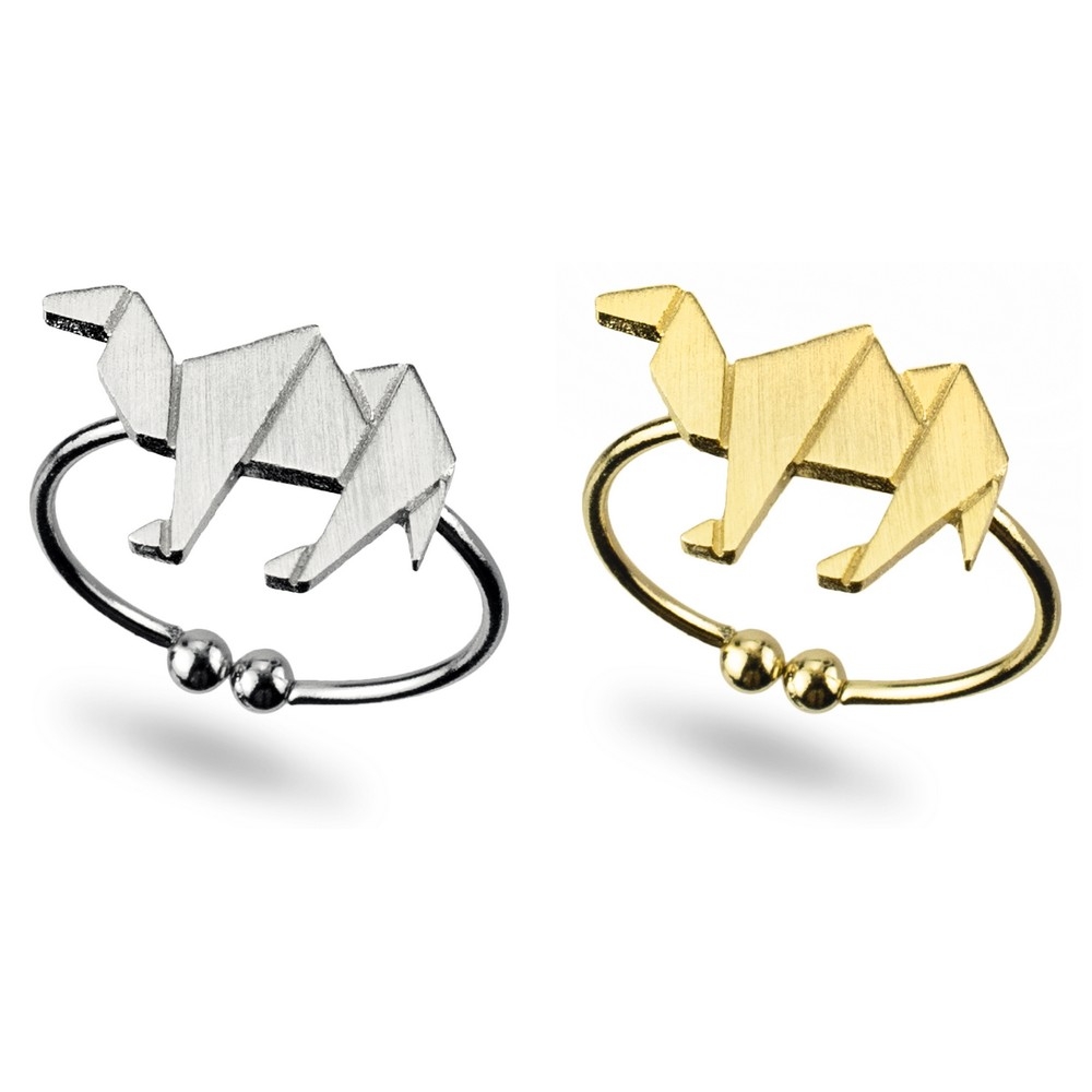 Ring matte origami camel
