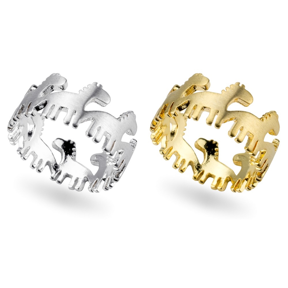 Ring horses with matt finish