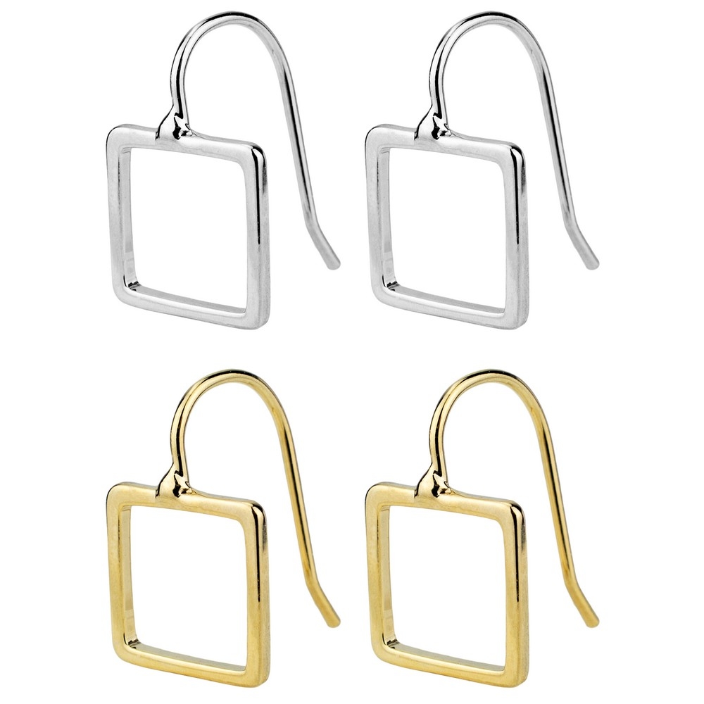 Drop earring small square