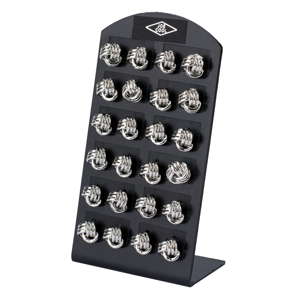 Stud earring knot silver