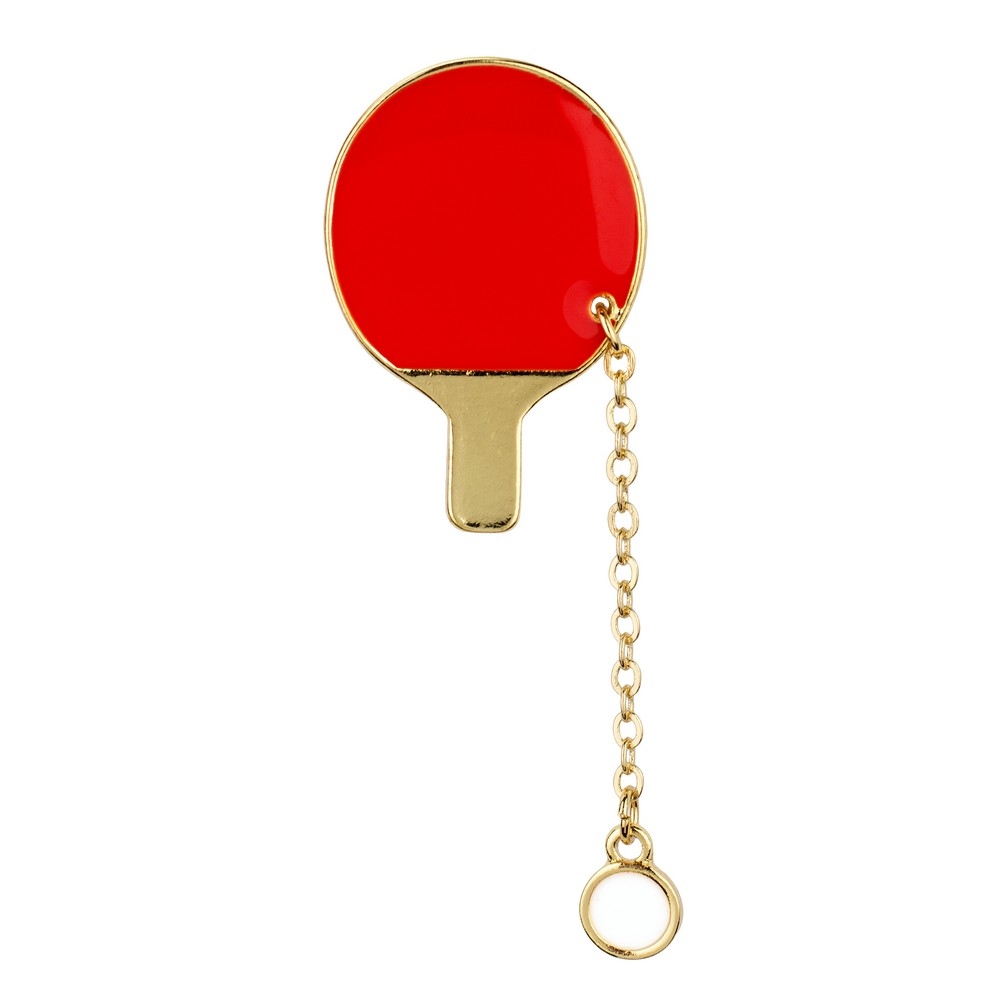 Brooch table tennis