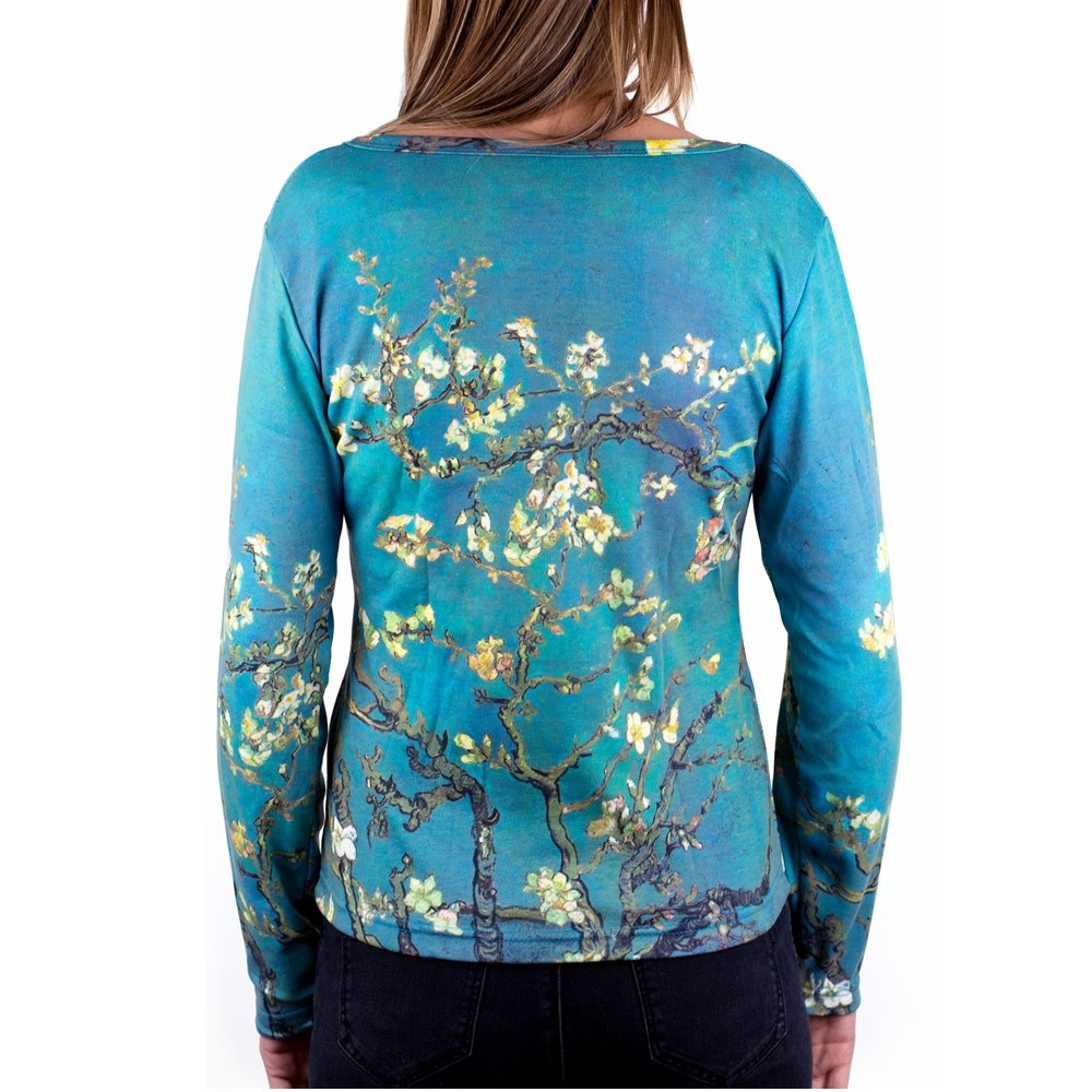 Clothes almond blossom Van Gogh long sleeve t-shirt - Image 2