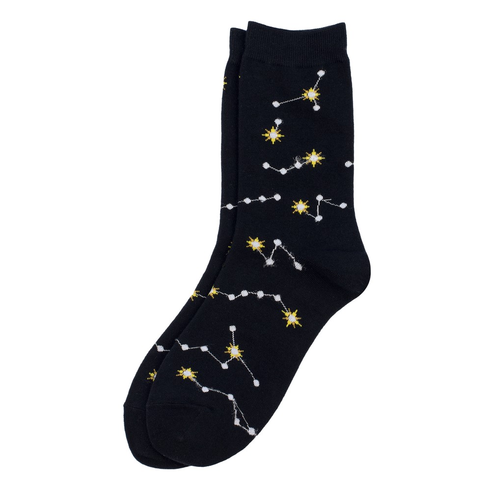 Socks cotton & spandex bright constellation black