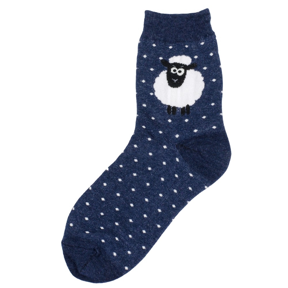 Socks cotton & spandex feeling sheepish navy blue