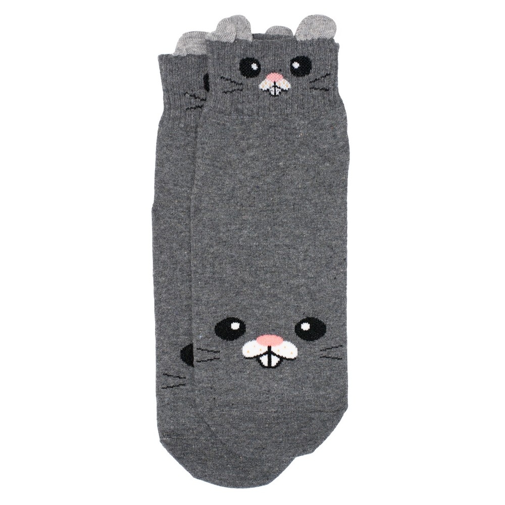 Socks cotton & spandex mouse grey