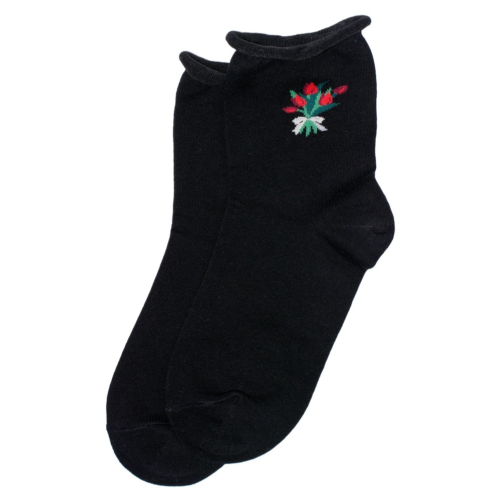 Socks cotton & spandex tulip black
