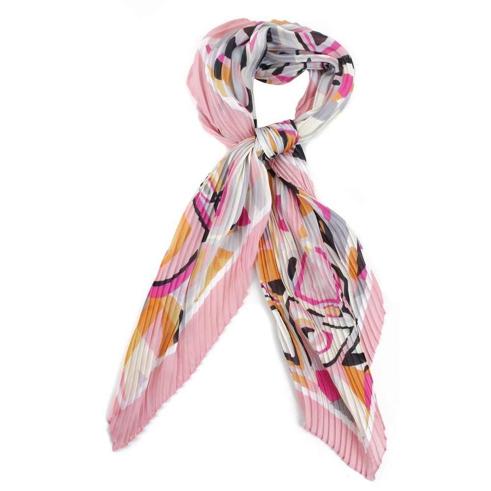 Scarf vibrant blush pink