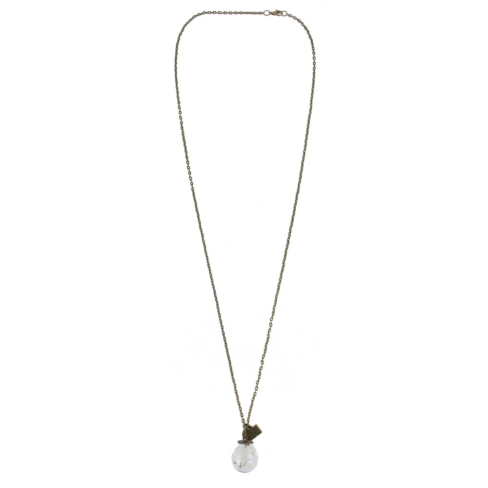 Necklace with a pendant dandelion fluff make a wish