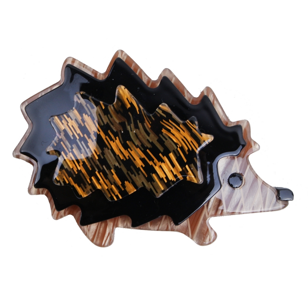 Brooch acrylic hedgehog