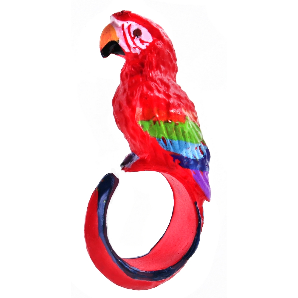 Ring resin perching parrot