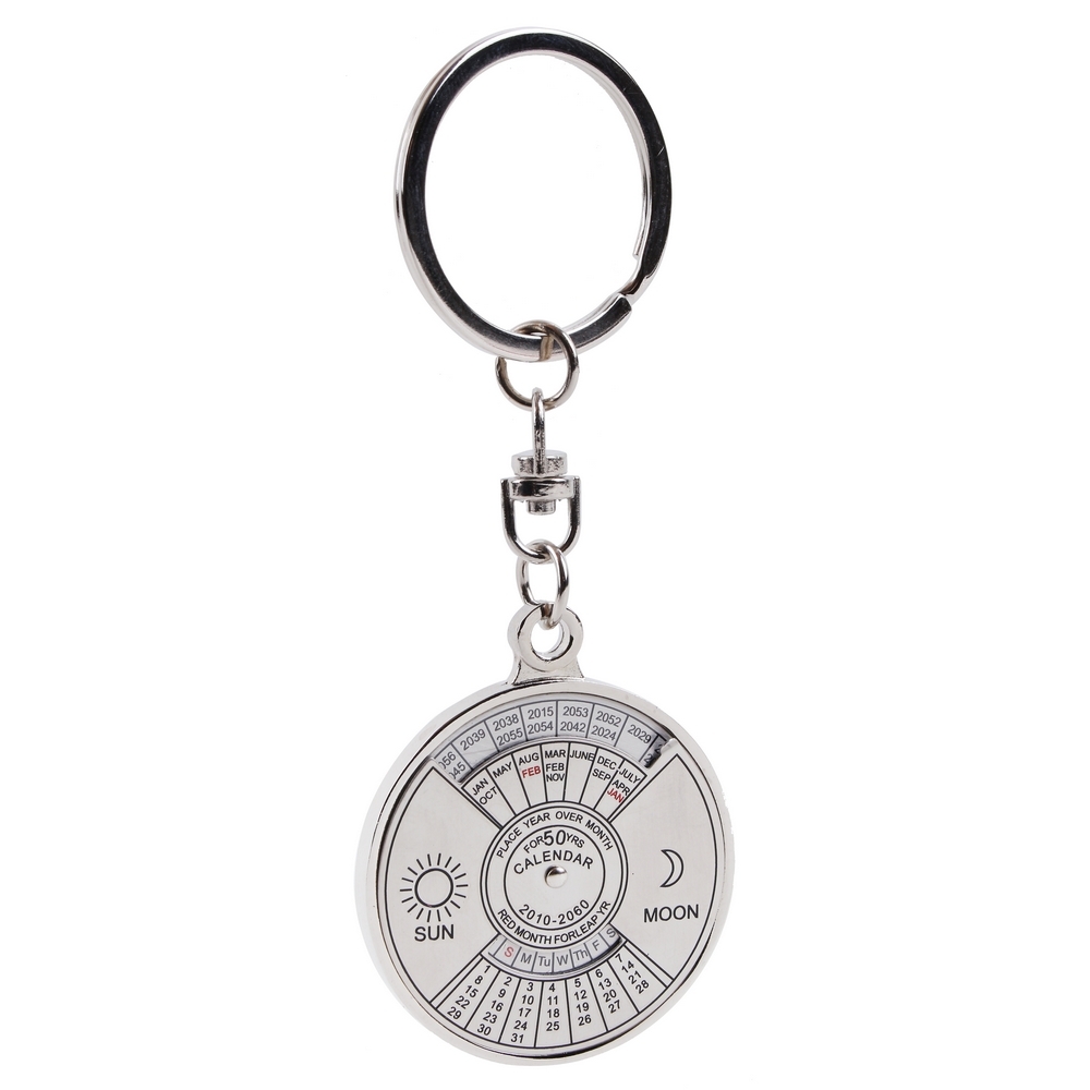 Keyring calendar silver