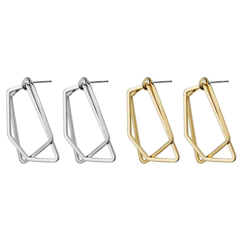 Drop earring interlocked