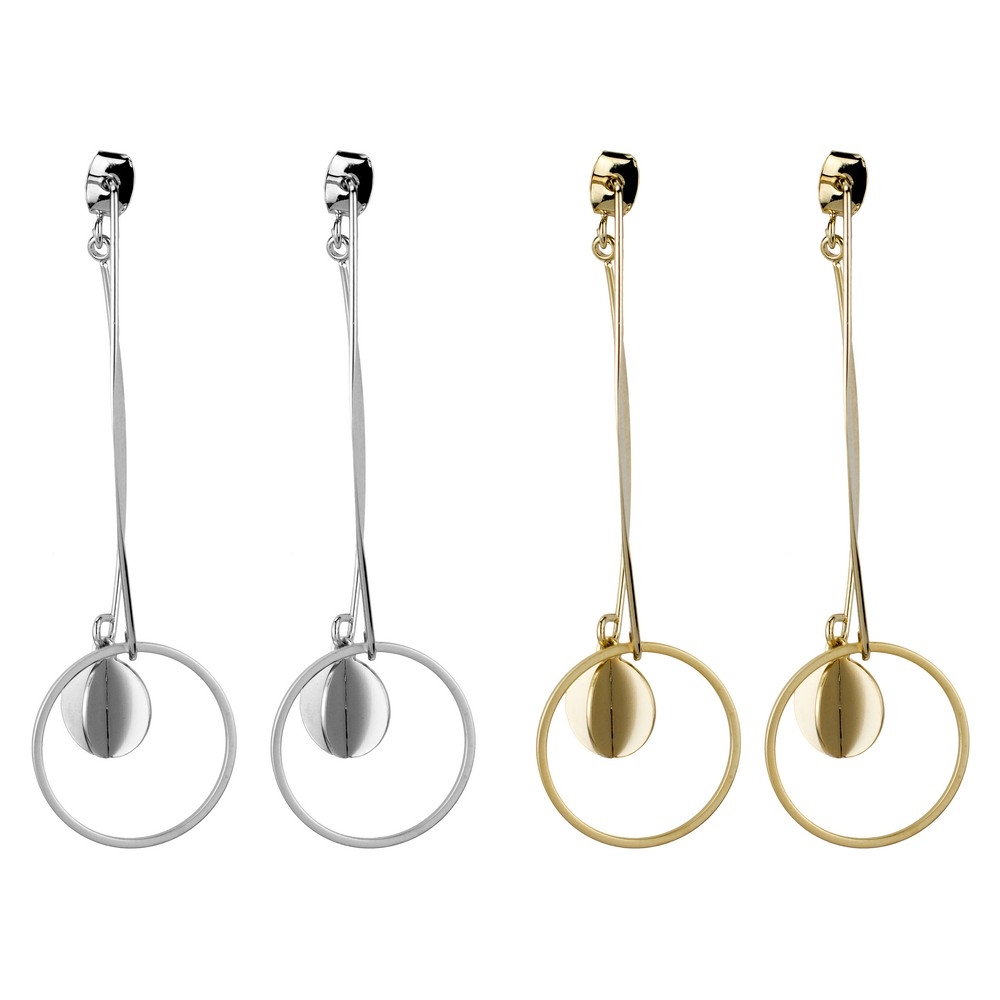 Drop earring suspended sphere