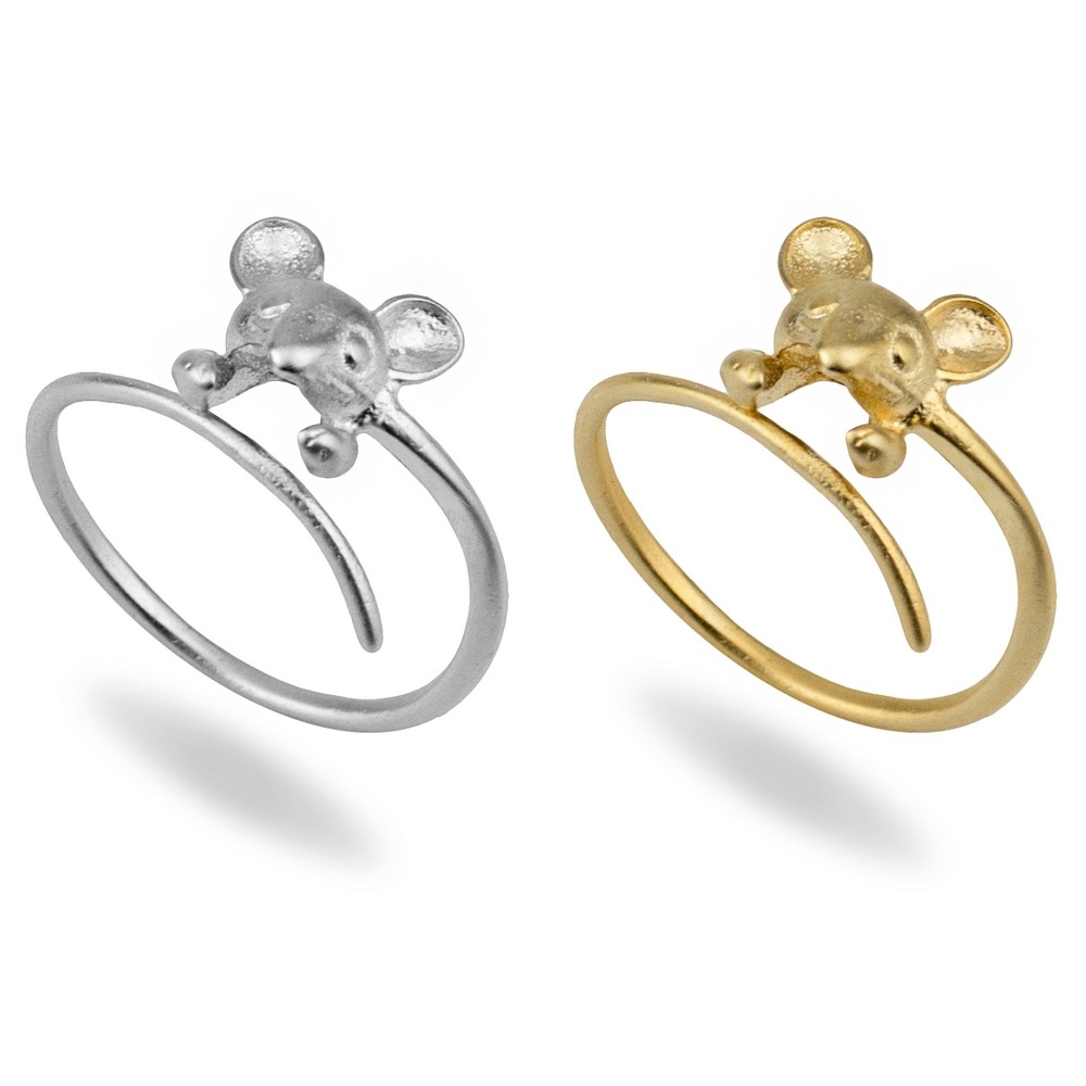 Ring mouse silver & gold