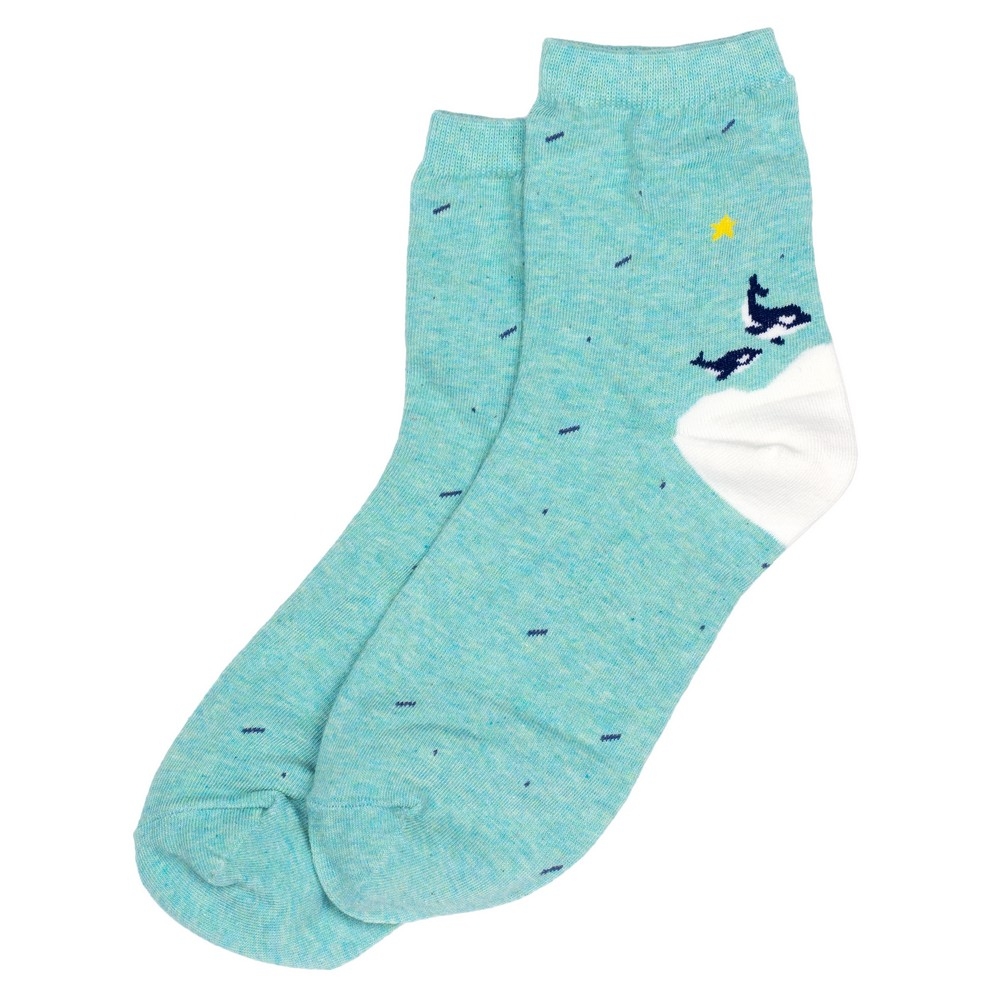 Socks cotton & spandex arctic orca green