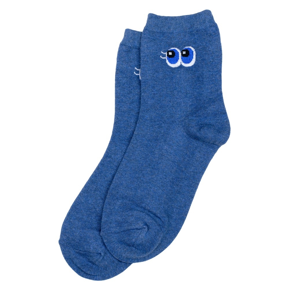 Socks cotton & spandex eye-up blue