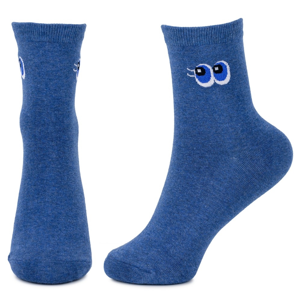 Socks cotton & spandex eye-up blue - Image 2