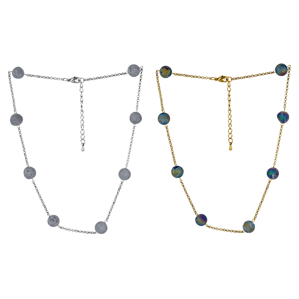 Necklace luna mineral beads