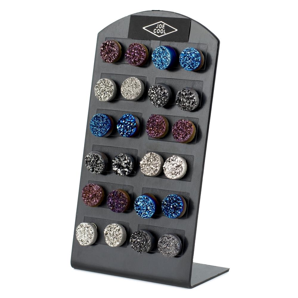 Stud earring asteroid assorted colours