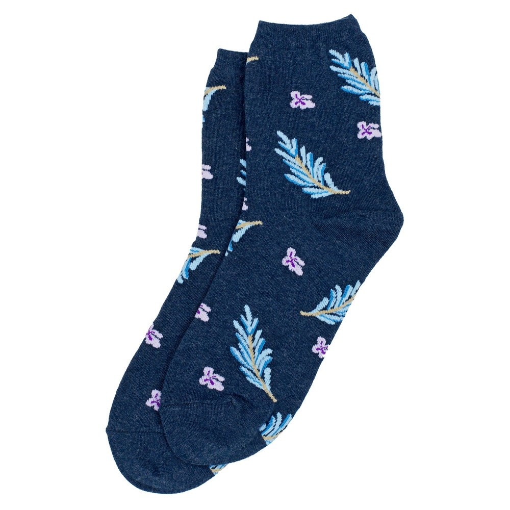 Socks cotton & spandex fern blue