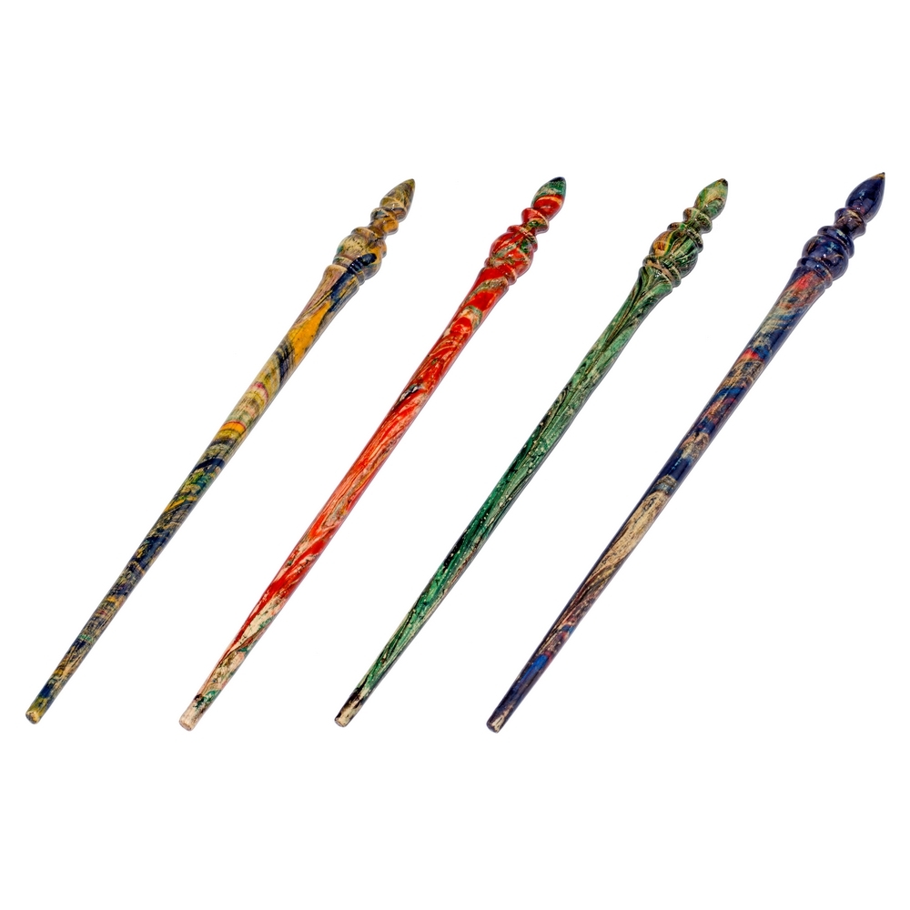 Hair pin wood painted