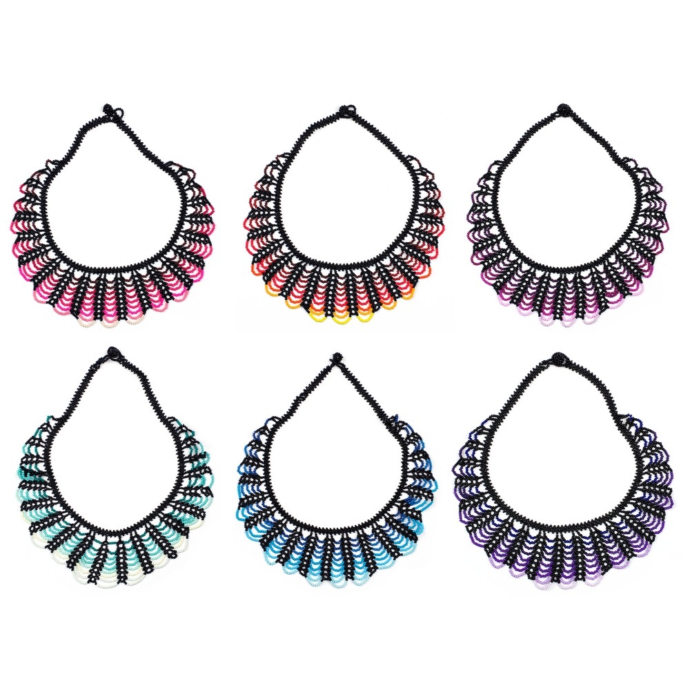 Necklace bead collar loop