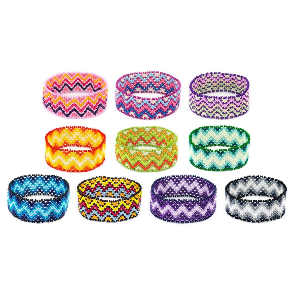 Bracelet bead zigzag
