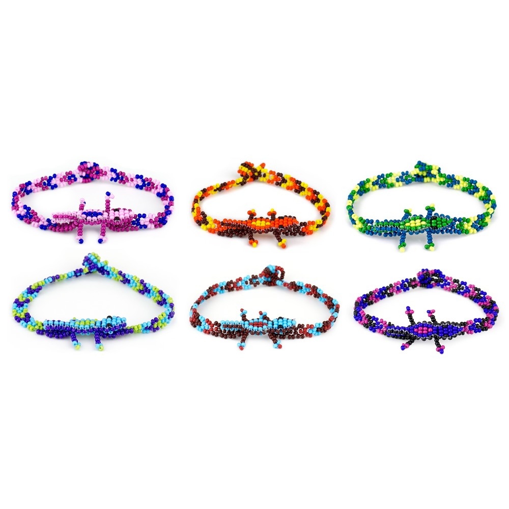 Bracelet bead lizard