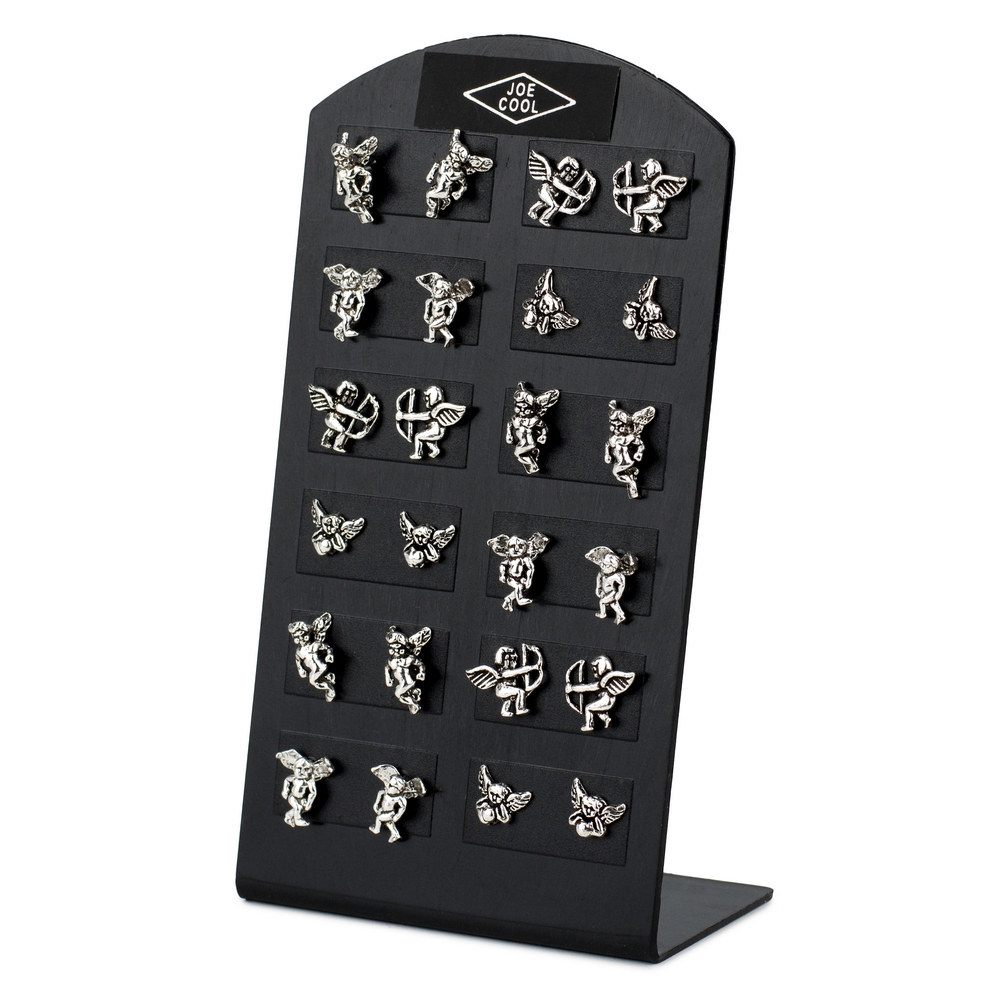Stud earring 925 silver little cherubs